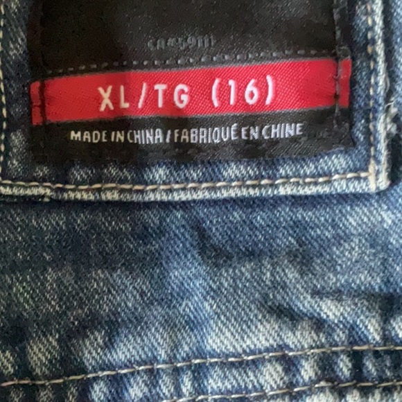 Women's Distressed Denim Jacket - Blue and Black - Picture 9 of 9